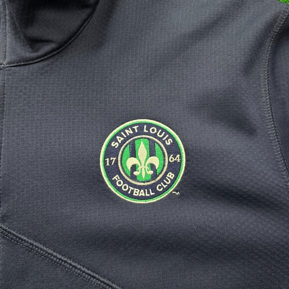 Saint Louis Football Club Sweatshirt Mens XL Navy Blue‎ Nike Dri-Fit Soccer - Picture 4 of 10